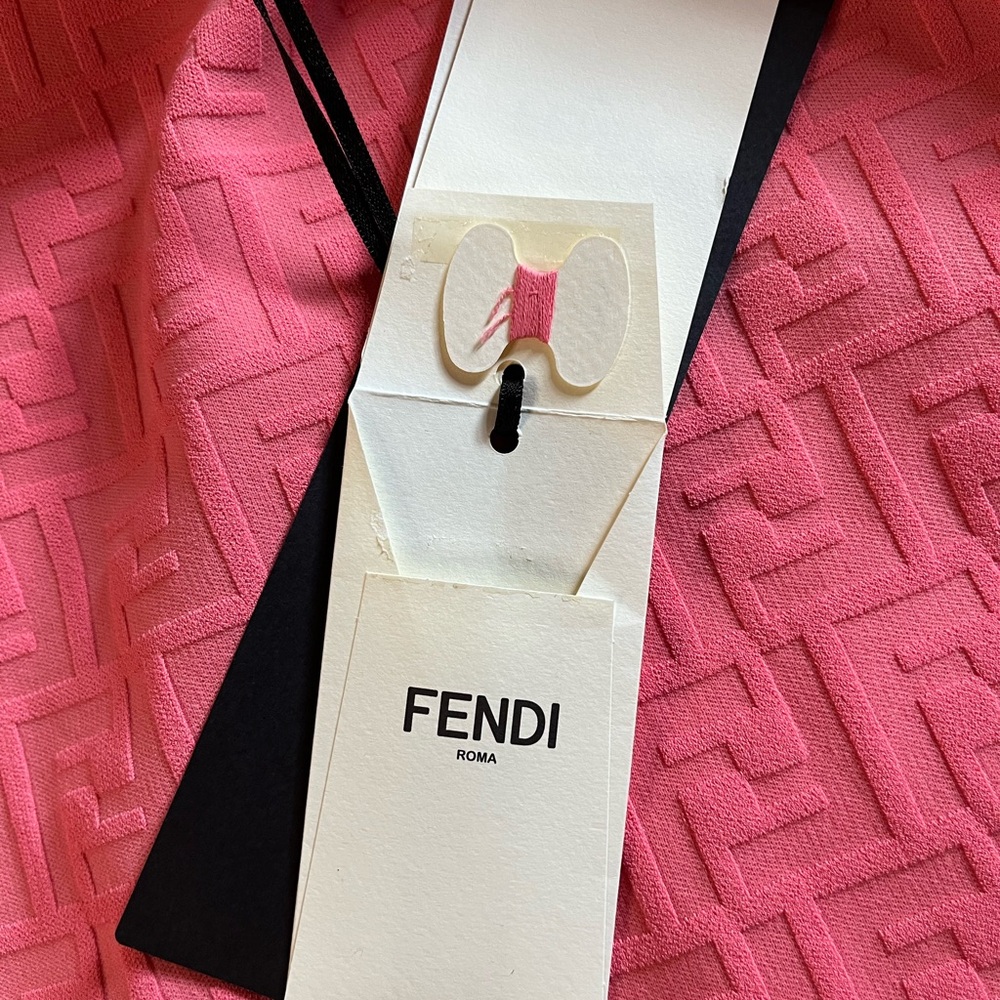 Fendi Pink Long-Sleeve Bodycon Dress - Picture 4 of 4